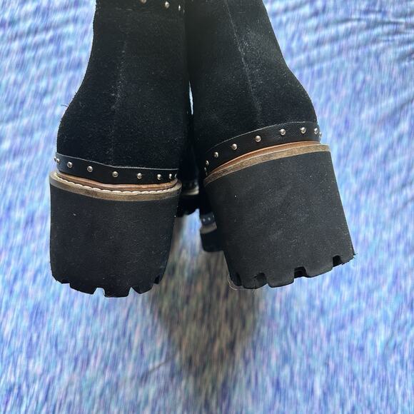 Dolce Vita Huey Studded Pull-On Suede Platform Bootie US 10 - Picture 4 of 11